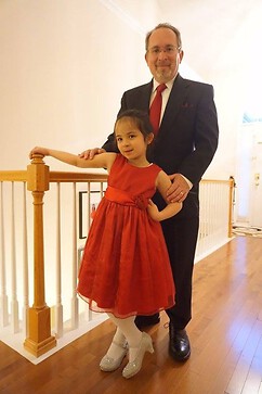 Us going to a Father-Daughter dance in grade school.